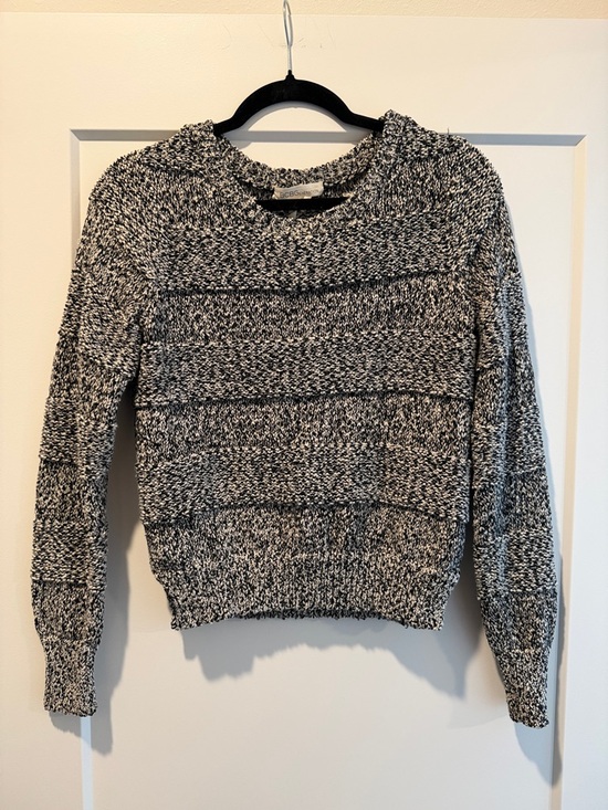 BCBGeneration Sweaters - BCBGeneration Black & White Marled Crewneck Sweater